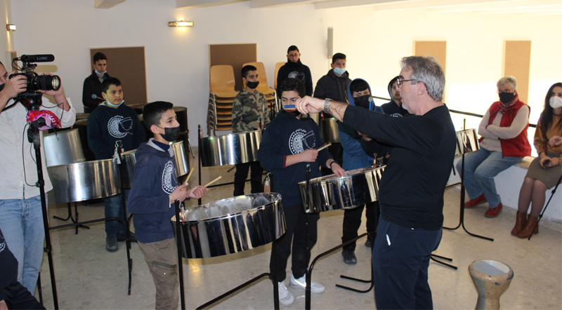 Peace Drums Shipped 20 Steel Drums to the Talitha Kumi School in Beit Jala, Palestine